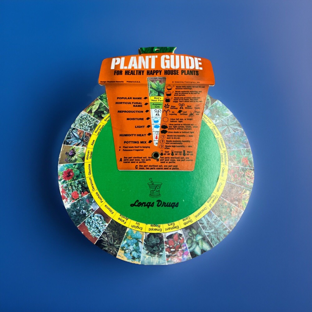 Plant Guide - Wheel‎ - Plant Guide for Healthy Happy House Plants - - Preowned